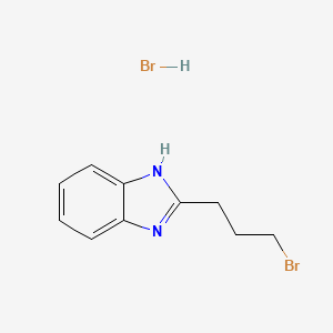 molecular formula C10H12Br2N2 B1389010 2-(3-Bromo-propyl)-1H-benzoimidazole hydrobromide CAS No. 1185085-58-8