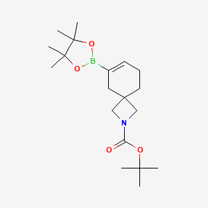 molecular formula C19H32BNO4 B13890124 tert-Butyl 6-(4,4,5,5-tetramethyl-1,3,2-dioxaborolan-2-yl)-2-azaspiro[3.5]non-6-ene-2-carboxylate 