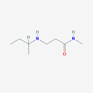 molecular formula C8H18N2O B1389013 3-(Sec-butylamino)-N-methylpropanamide CAS No. 1001346-14-0