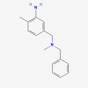 5-[[Benzyl(methyl)amino]methyl]-2-methylaniline