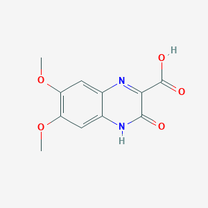 6,7-dimethoxy-3-oxo-4H-quinoxaline-2-carboxylic acid