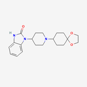 molecular formula C20H27N3O3 B13890184 3-[1-(1,4-dioxaspiro[4.5]decan-8-yl)piperidin-4-yl]-1H-benzimidazol-2-one 