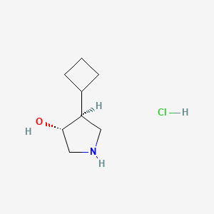 trans-4-Cyclobutylpyrrolidin-3-OL hydrochloride