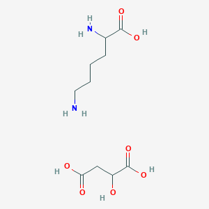 molecular formula C10H20N2O7 B13890194 (2S)-2,6-diaminohexanoic acid,(2S)-2-hydroxybutanedioic acid 