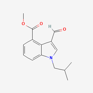 Methyl 3-formyl-1-isobutyl-indole-4-carboxylate