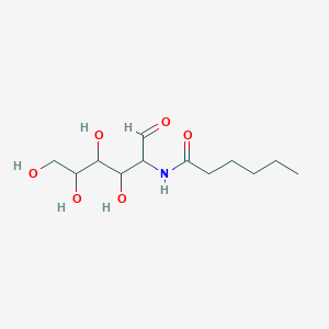 N-(3,4,5,6-tetrahydroxy-1-oxohexan-2-yl)hexanamide