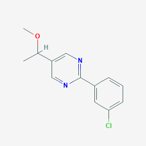 2-(3-Chlorophenyl)-5-(1-methoxyethyl)pyrimidine