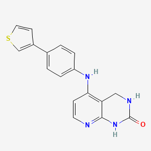 5-(4-thiophen-3-ylanilino)-3,4-dihydro-1H-pyrido[2,3-d]pyrimidin-2-one