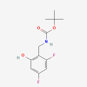 tert-butyl N-[(2,4-difluoro-6-hydroxy-phenyl)methyl]carbamate