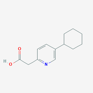 2-(5-Cyclohexylpyridin-2-yl)acetic acid