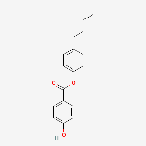 molecular formula C17H18O3 B13890411 4-Butylphenyl 4-hydroxybenzoate CAS No. 41141-19-9