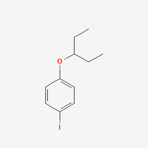 molecular formula C11H15IO B13890449 1-Iodo-4-pentan-3-yloxybenzene 