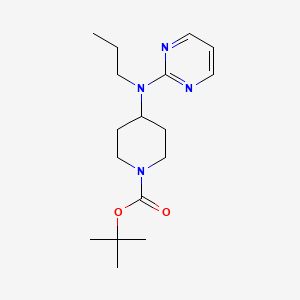 molecular formula C17H28N4O2 B13890450 Tert-butyl 4-(propyl(pyrimidin-2-yl)amino)piperidine-1-carboxylate 