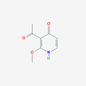 molecular formula C8H9NO3 B13890468 1-(4-Hydroxy-2-methoxypyridin-3-YL)ethan-1-one 