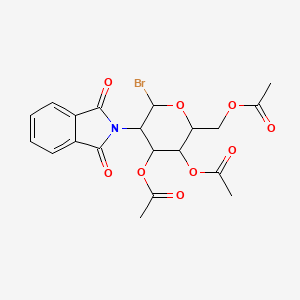 [(2R,3S,4R,5R)-3,4-bis(acetyloxy)-6-bromo-5-(1,3-dioxo-2,3-dihydro-1H-isoindol-2-yl)oxan-2-yl]methyl acetate