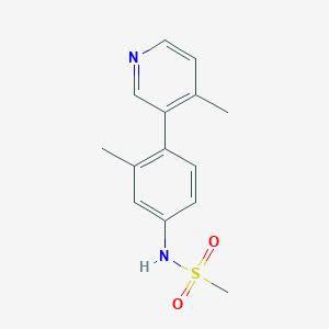 molecular formula C14H16N2O2S B13890477 N-[3-methyl-4-(4-methylpyridin-3-yl)phenyl]methanesulfonamide 