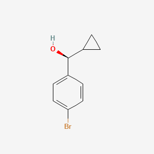 molecular formula C10H11BrO B13890479 (S)-(4-bromophenyl)(cyclopropyl)methanol CAS No. 1372452-76-0