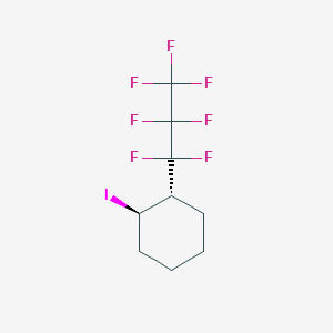 molecular formula C9H10F7I B1389048 trans-1-Iodo-2-(heptafluoropropyl)cyclohexane CAS No. 7589-44-8