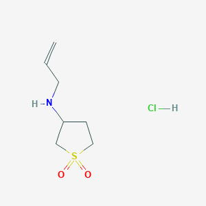 molecular formula C7H14ClNO2S B1389049 N-allyltetrahydro-3-thiophenamine 1,1-dioxide hydrochloride CAS No. 5553-32-2