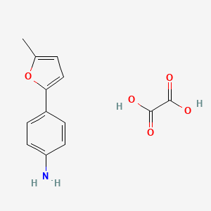 molecular formula C13H13NO5 B1389050 4-(5-Methyl-furan-2-yl)-phenylamine oxalate CAS No. 1185303-12-1