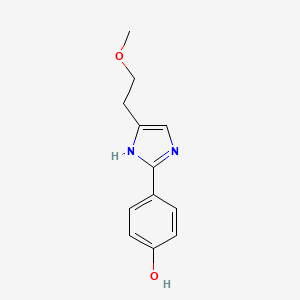 4-[5-(2-methoxyethyl)-1H-imidazol-2-yl]phenol