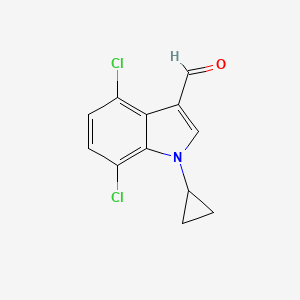 4,7-Dichloro-1-cyclopropylindole-3-carbaldehyde