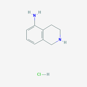 molecular formula C9H13ClN2 B1389056 1,2,3,4-Tetrahydroisoquinolin-5-amine hydrochloride CAS No. 1082658-92-1