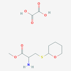 molecular formula C11H19NO7S B1389059 2-Amino-3-(tetrahydro-pyran-2-ylsulfanyl)-propionic acid methyl ester, oxalate CAS No. 247225-26-9