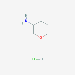 molecular formula C5H12ClNO B1389065 Tetrahydro-2H-pyran-3-amine hydrochloride CAS No. 675112-58-0