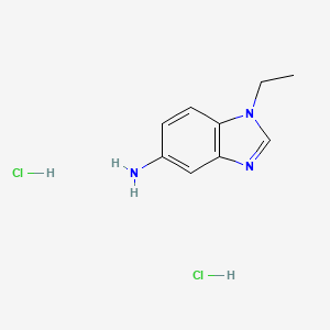 molecular formula C9H13Cl2N3 B1389066 1-Ethyl-1H-benzoimidazol-5-ylamine dihydrochloride CAS No. 1185293-97-3
