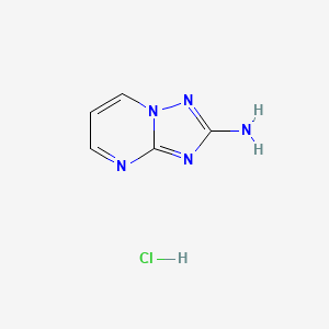 molecular formula C5H6ClN5 B1389075 [1,2,4]Triazolo[1,5-a]pyrimidin-2-ylamine hydrochloride CAS No. 1185294-50-1