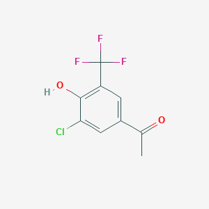 1-[3-Chloro-4-hydroxy-5-(trifluoromethyl)phenyl]ethanone