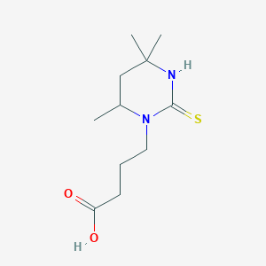 4-(4,4,6-Trimethyl-2-thioxotetrahydropyrimidin-1(2H)-YL)butanoic acid