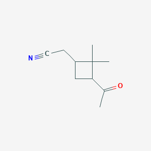 (3-Acetyl-2,2-dimethylcyclobutyl)acetonitrile