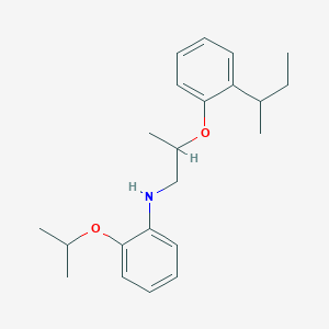 molecular formula C22H31NO2 B1389086 N-{2-[2-(Sec-butyl)phenoxy]propyl}-2-isopropoxyaniline CAS No. 1040683-78-0