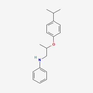 molecular formula C18H23NO B1389092 N-[2-(4-Isopropylphenoxy)propyl]aniline CAS No. 1040686-23-4