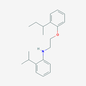 molecular formula C21H29NO B1389093 N-{2-[2-(Sec-butyl)phenoxy]ethyl}-2-isopropylaniline CAS No. 1040681-37-5