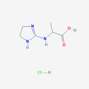 B1389098 2-(4,5-Dihydro-1H-imidazol-2-ylamino)-propionic acid hydrochloride CAS No. 1396964-89-8