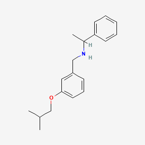 B1389104 N-(3-Isobutoxybenzyl)-1-phenyl-1-ethanamine CAS No. 1040690-57-0