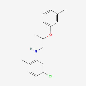 molecular formula C17H20ClNO B1389109 N-(5-Chloro-2-methylphenyl)-N-[2-(3-methyl-phenoxy)propyl]amine CAS No. 1040684-91-0