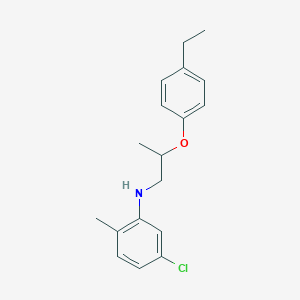 B1389110 5-Chloro-N-[2-(4-ethylphenoxy)propyl]-2-methylaniline CAS No. 1040685-18-4