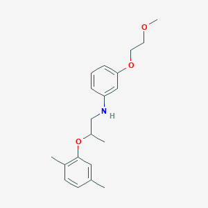 B1389118 N-[2-(2,5-Dimethylphenoxy)propyl]-3-(2-methoxyethoxy)aniline CAS No. 1040686-43-8