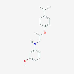 molecular formula C19H25NO2 B1389122 N-[2-(4-Isopropylphenoxy)propyl]-3-methoxyaniline CAS No. 1040691-04-0
