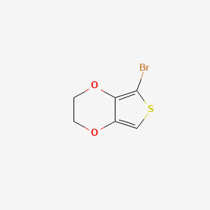 molecular formula C6H5BrO2S B1389129 5-溴-2,3-二氢噻吩并[3,4-B][1,4]二噁英 CAS No. 302554-82-1