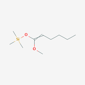 B13891295 [(1-Methoxyhex-1-en-1-yl)oxy](trimethyl)silane CAS No. 84393-11-3