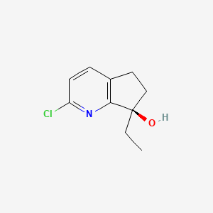 (R)-2-Chloro-7-ethyl-6,7-dihydro-5H-cyclopenta[b]pyridin-7-ol