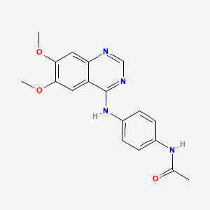 N-(4-(6,7-dimethoxyquinazolin-4-ylamino)phenyl)acetamide