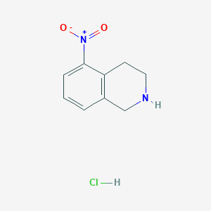 molecular formula C9H11ClN2O2 B1389138 5-Nitro-1,2,3,4-tetrahydroisoquinoline hydrochloride CAS No. 1187932-31-5