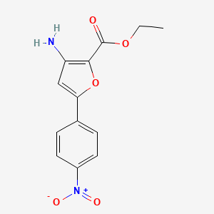 Ethyl 3-amino-5-(4-nitrophenyl)furan-2-carboxylate