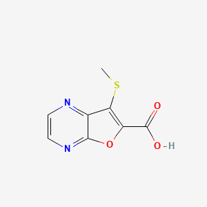 7-Methylsulfanylfuro[2,3-b]pyrazine-6-carboxylic acid